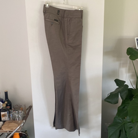 7 FOR ALL MANKIND flare pants suit trench coat jacket blazer rare SMALL 30 - Picture 5 of 8